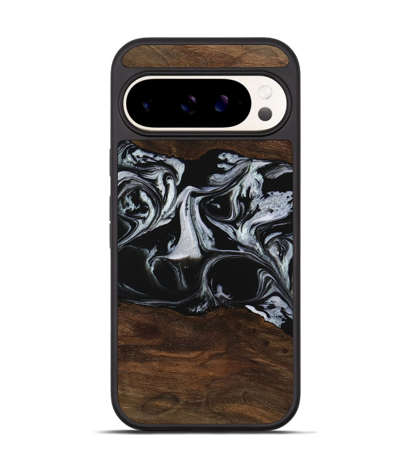 Pixel 9 Wood Phone Case - Harris (Black & White, 746433)