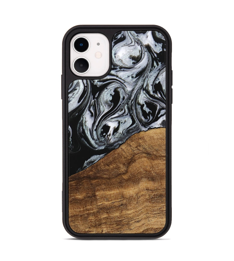 iPhone 11 Wood Phone Case - Jakayla (Black & White, 746434)