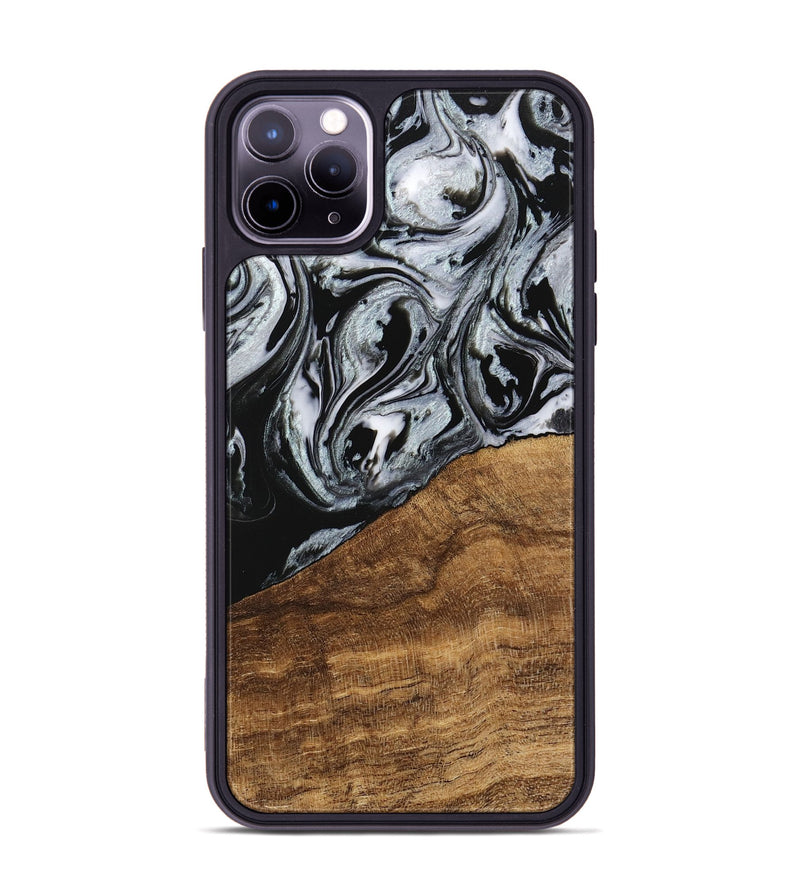 iPhone 11 Pro Max Wood Phone Case - Jakayla (Black & White, 746434)