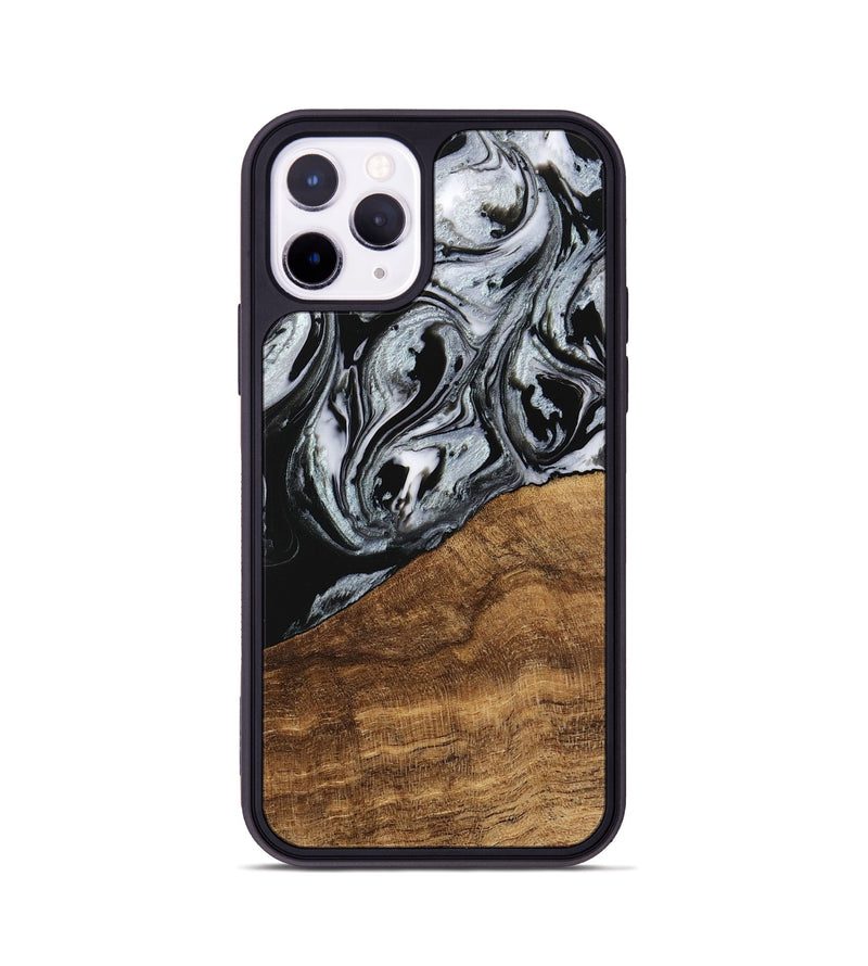 iPhone 11 Pro Wood Phone Case - Jakayla (Black & White, 746434)