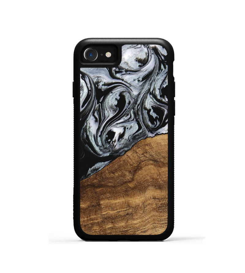 iPhone SE Wood Phone Case - Jakayla (Black & White, 746434)