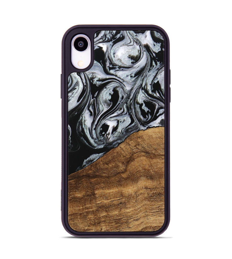 iPhone Xr Wood Phone Case - Jakayla (Black & White, 746434)