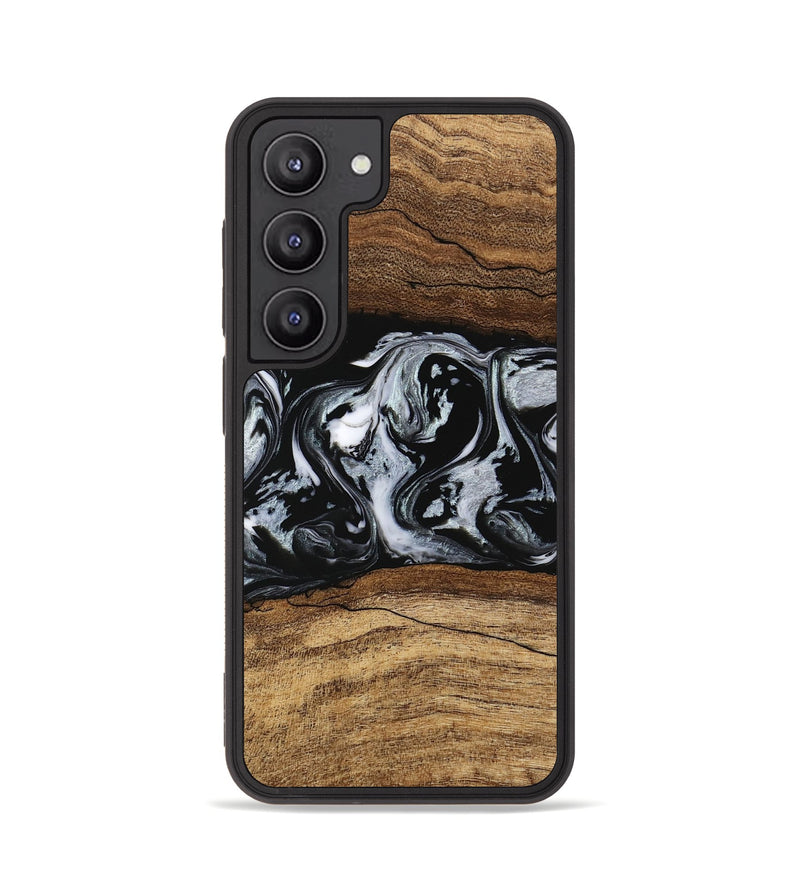 Galaxy S23 Wood Phone Case - Britny (Black & White, 746435)