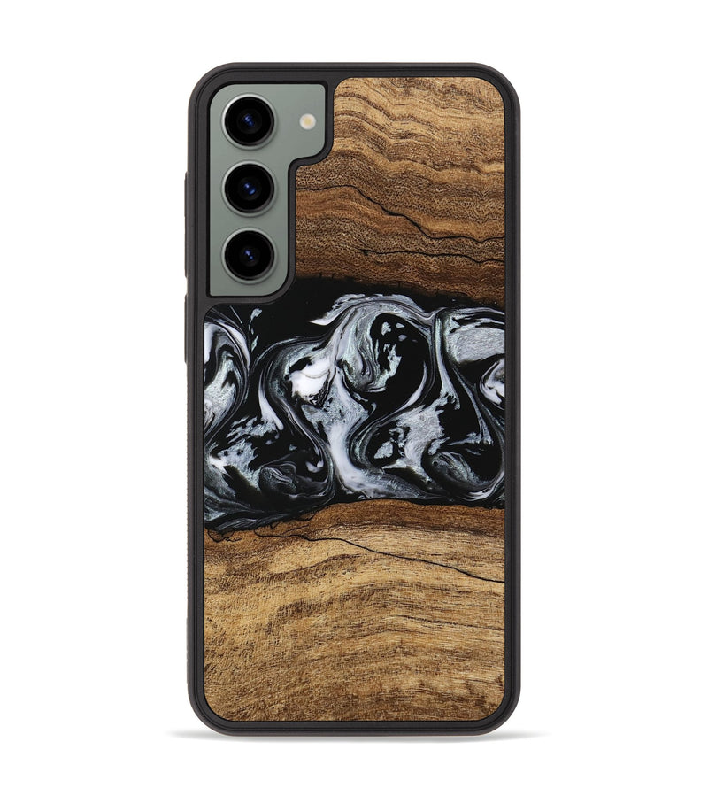 Galaxy S23 Plus Wood Phone Case - Britny (Black & White, 746435)