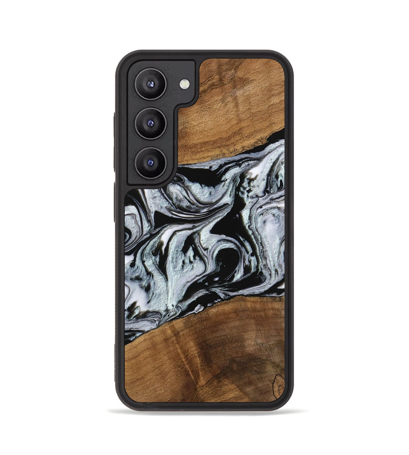 Galaxy S23 Wood Phone Case - Myrtice (Black & White, 746437)