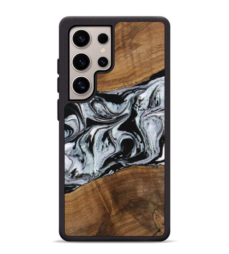 Galaxy S25 Ultra Wood Phone Case - Myrtice (Black & White, 746437)