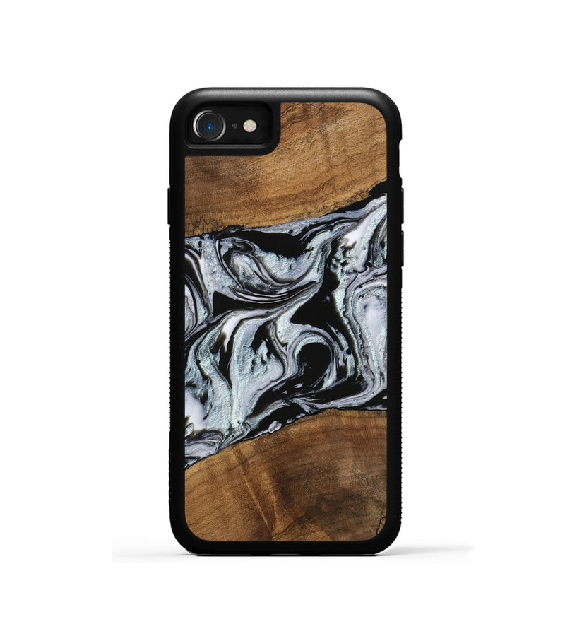 iPhone SE Wood Phone Case - Myrtice (Black & White, 746437)