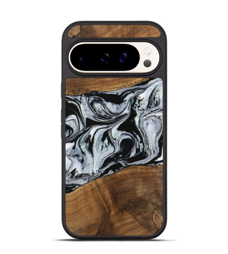 Pixel 9 Wood Phone Case - Myrtice (Black & White, 746437)