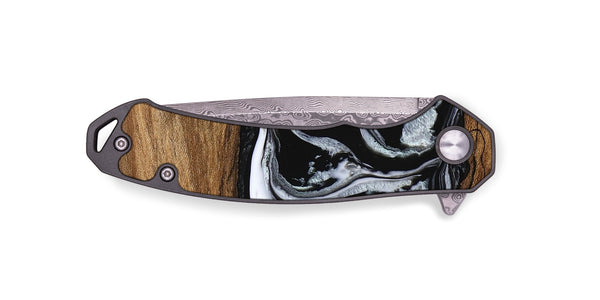 EDC Wood Pocket Knife - Barb (Black & White, 746439)