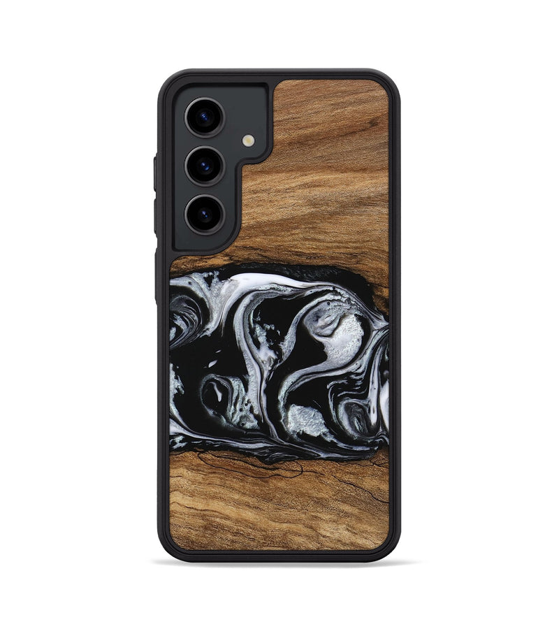 Galaxy S24 Wood Phone Case - Barb (Black & White, 746439)