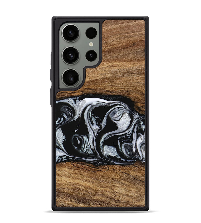 Galaxy S24 Ultra Wood Phone Case - Barb (Black & White, 746439)