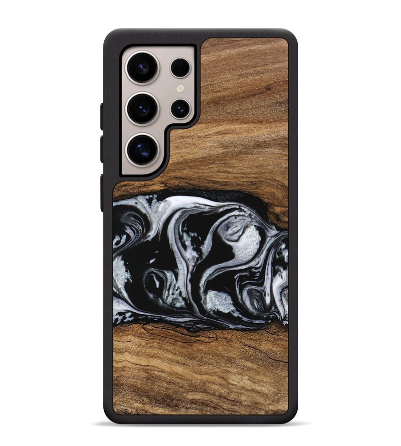 Galaxy S25 Ultra Wood Phone Case - Barb (Black & White, 746439)