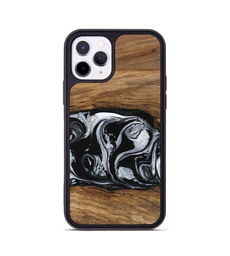 iPhone 11 Pro Wood Phone Case - Barb (Black & White, 746439)