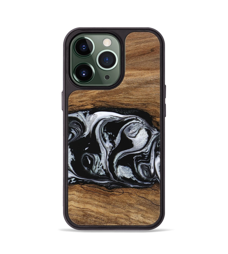 iPhone 13 Pro Wood Phone Case - Barb (Black & White, 746439)