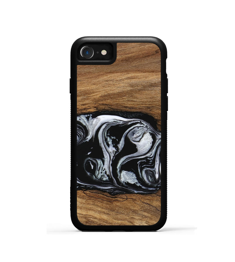 iPhone SE Wood Phone Case - Barb (Black & White, 746439)