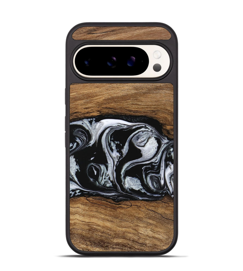 Pixel 9 Wood Phone Case - Barb (Black & White, 746439)