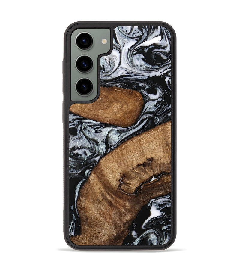 Galaxy S23 Plus Wood Phone Case - Doretha (Black & White, 746440)