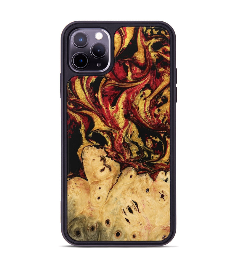 iPhone 11 Pro Max Wood Phone Case - Dillion (Red, 746441)