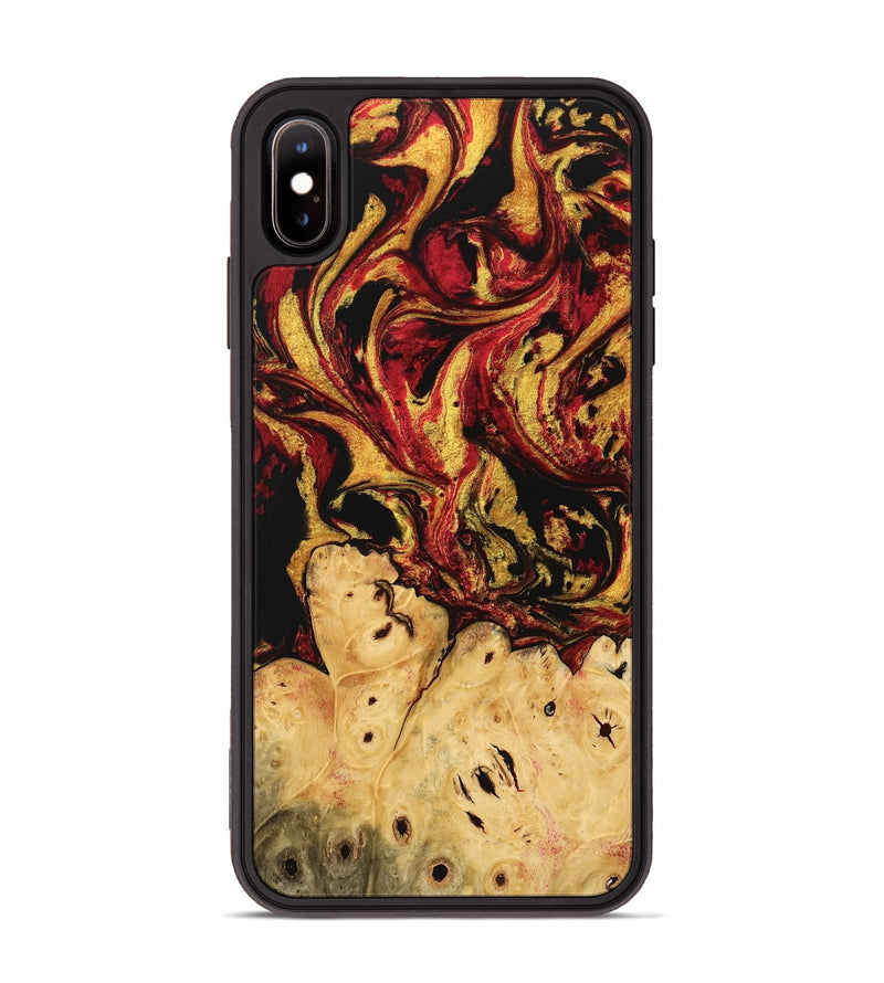 iPhone Xs Max Wood Phone Case - Dillion (Red, 746441)