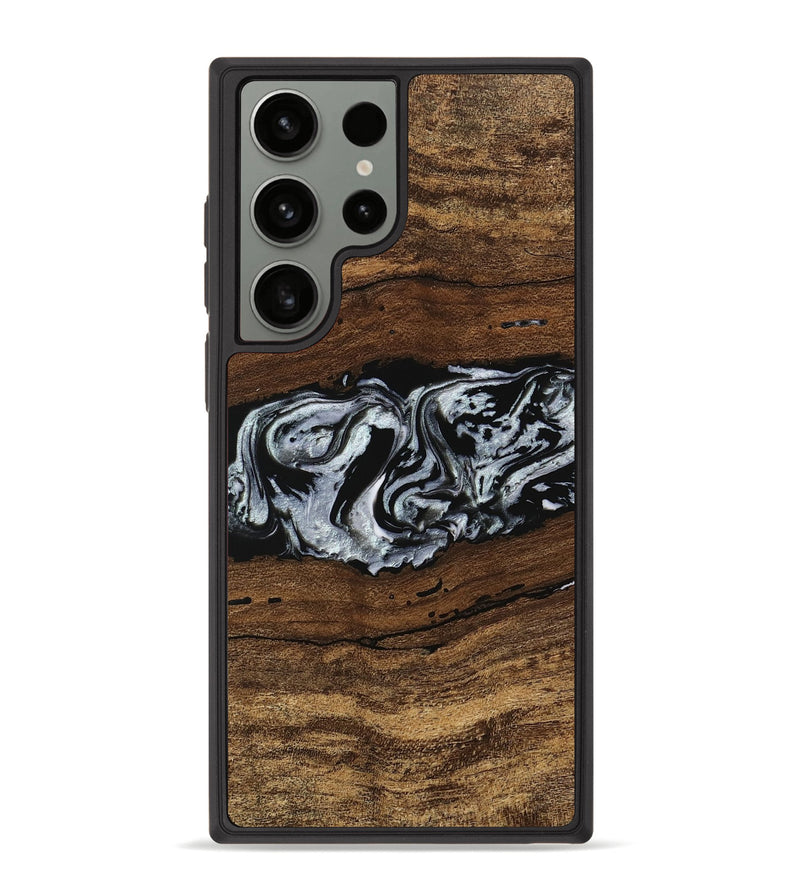 Galaxy S23 Ultra Wood Phone Case - Xena (Black & White, 746442)