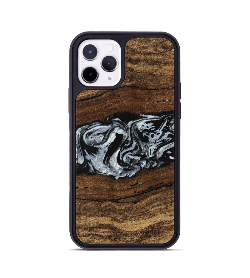 iPhone 11 Pro Wood Phone Case - Xena (Black & White, 746442)