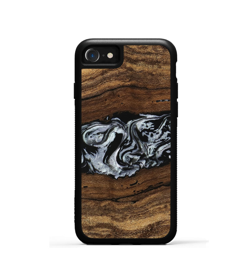 iPhone SE Wood Phone Case - Xena (Black & White, 746442)