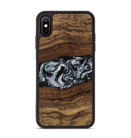 iPhone Xs Max Wood Phone Case - Xena (Black & White, 746442)