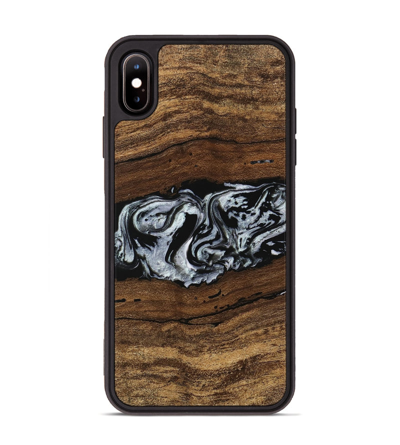 iPhone Xs Max Wood Phone Case - Xena (Black & White, 746442)