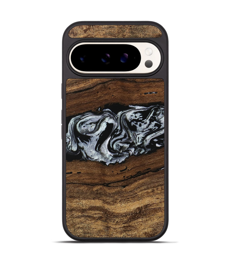 Pixel 9 Wood Phone Case - Xena (Black & White, 746442)