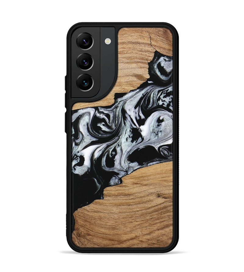 Galaxy S22 Plus Wood Phone Case - Keara (Black & White, 746443)