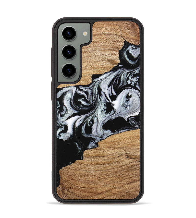 Galaxy S23 Plus Wood Phone Case - Keara (Black & White, 746443)