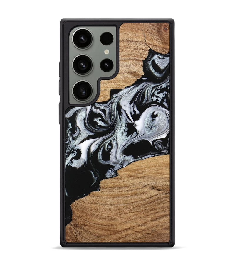 Galaxy S24 Ultra Wood Phone Case - Keara (Black & White, 746443)