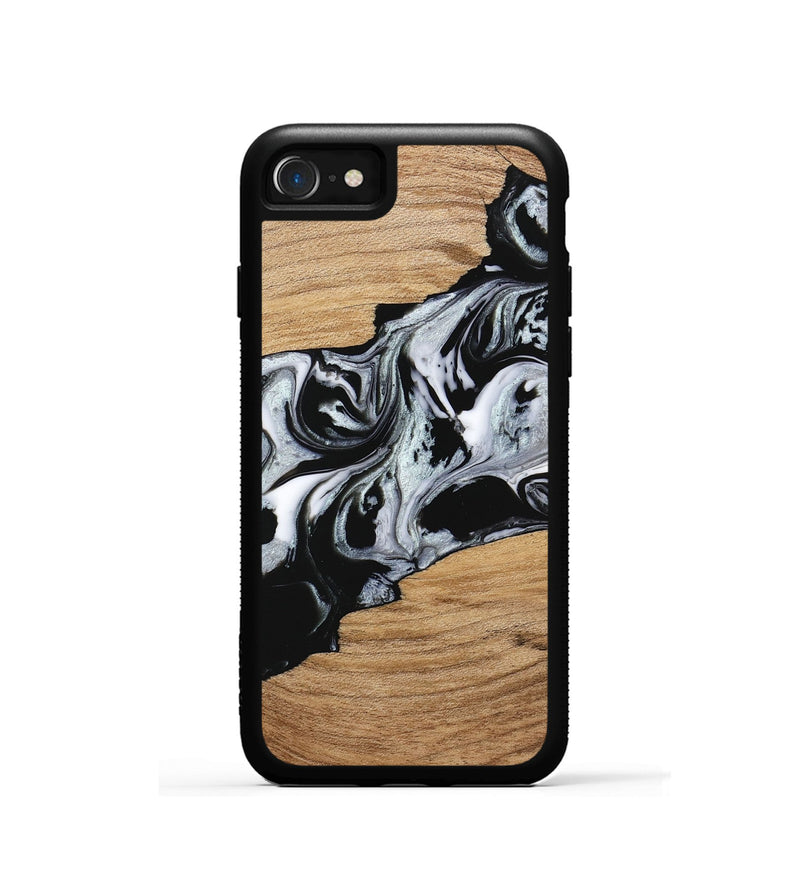 iPhone SE Wood Phone Case - Keara (Black & White, 746443)