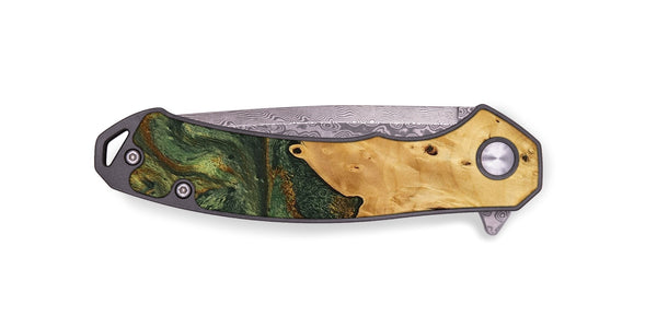 EDC Wood Pocket Knife - Connor (Green, 746445)