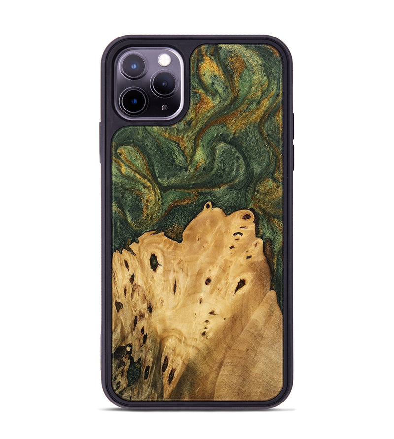 iPhone 11 Pro Max Wood Phone Case - Connor (Green, 746445)