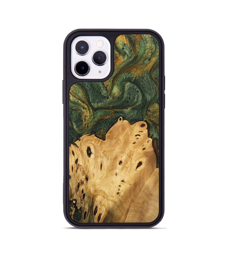 iPhone 11 Pro Wood Phone Case - Connor (Green, 746445)