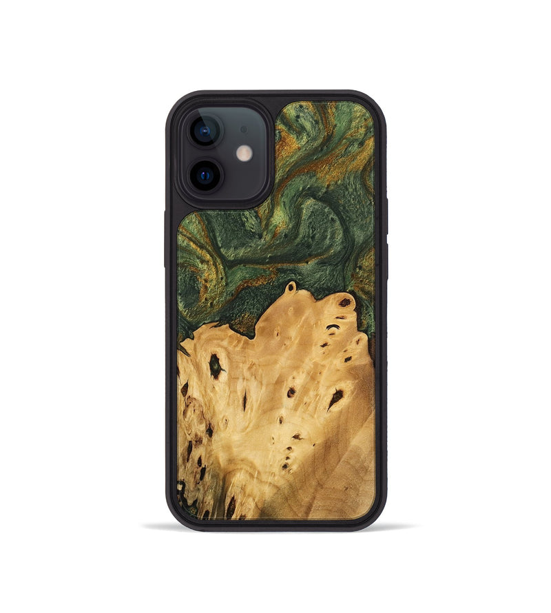 iPhone 12 mini Wood Phone Case - Connor (Green, 746445)