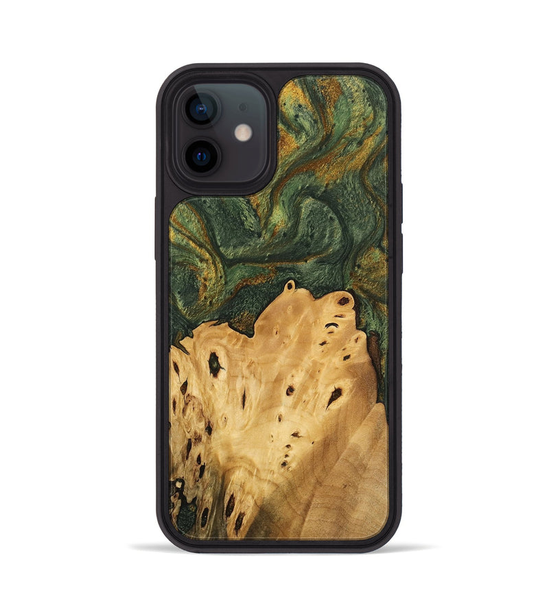 iPhone 12 Wood Phone Case - Connor (Green, 746445)