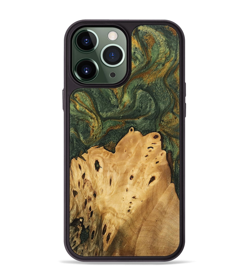 iPhone 13 Pro Max Wood Phone Case - Connor (Green, 746445)