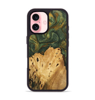 iPhone 16 Wood Phone Case - Connor (Green, 746445)