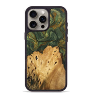 iPhone 16 Pro Max Wood Phone Case - Connor (Green, 746445)