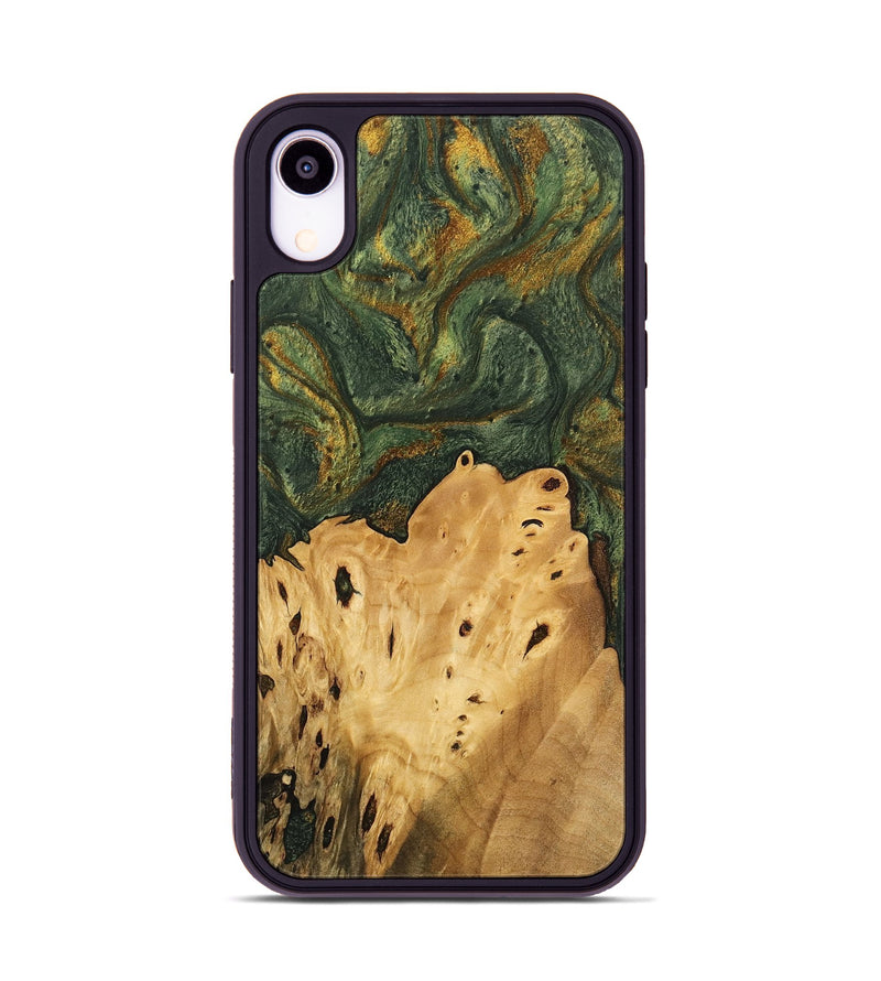 iPhone Xr Wood Phone Case - Connor (Green, 746445)