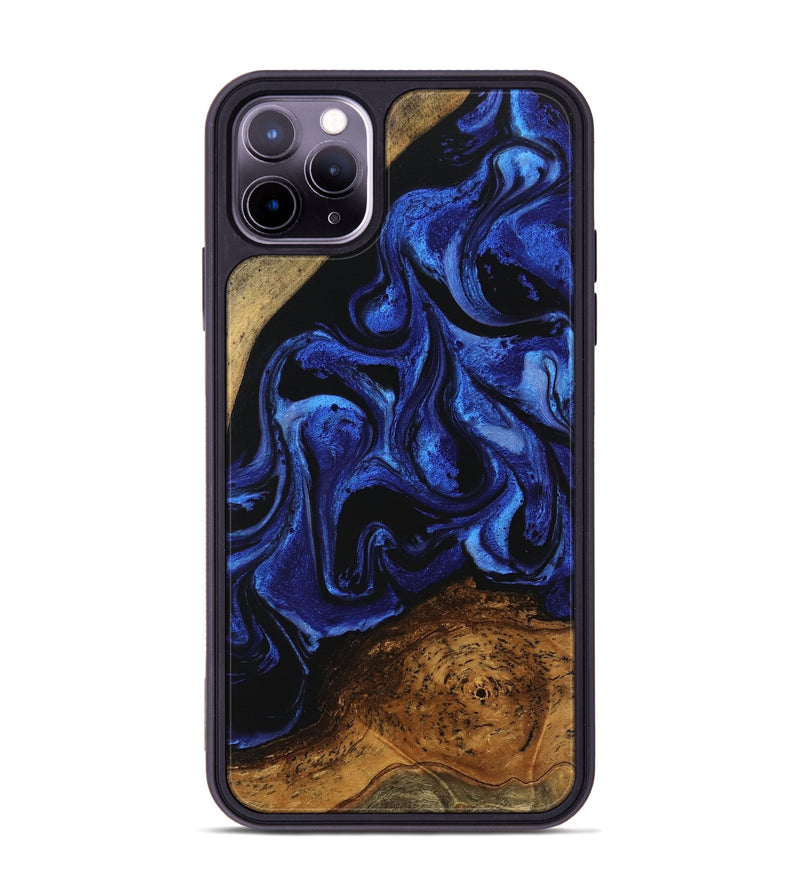 iPhone 11 Pro Max Wood Phone Case - Wendell (Blue, 746447)