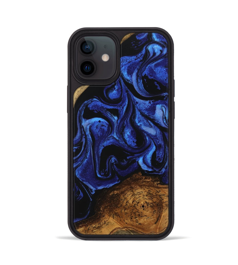 iPhone 12 Wood Phone Case - Wendell (Blue, 746447)