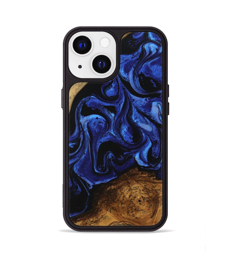 iPhone 13 Wood Phone Case - Wendell (Blue, 746447)