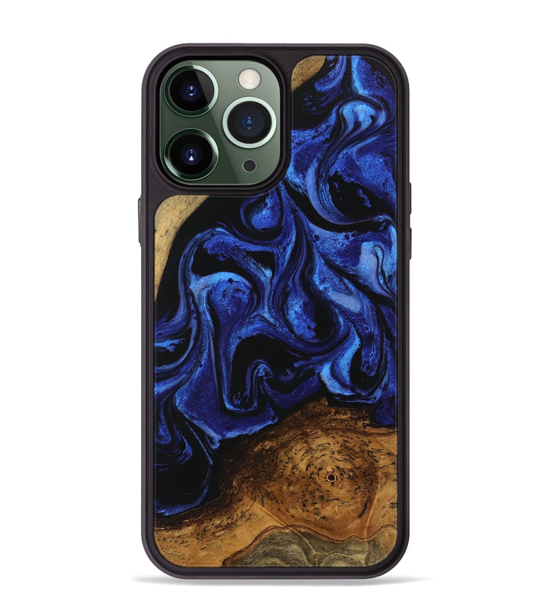 iPhone 13 Pro Max Wood Phone Case - Wendell (Blue, 746447)