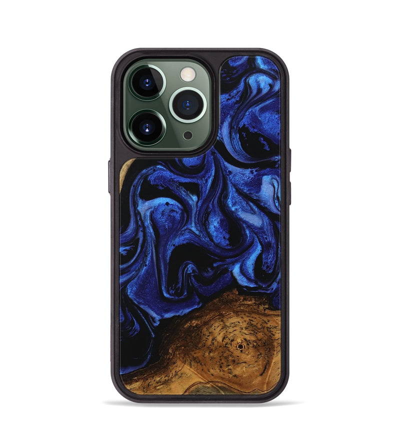 iPhone 13 Pro Wood Phone Case - Wendell (Blue, 746447)