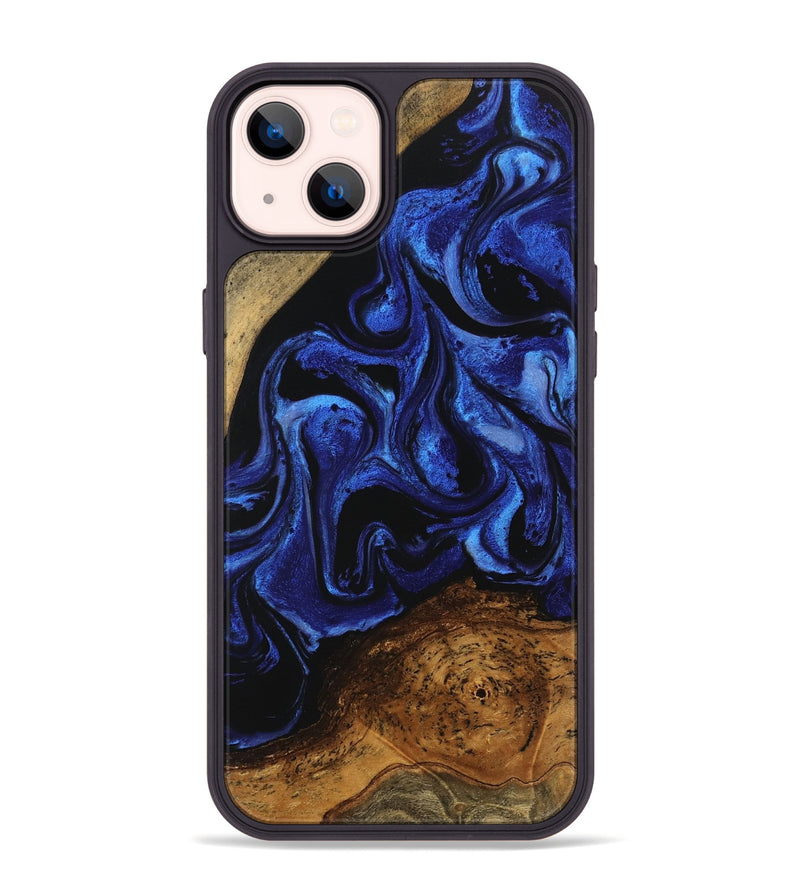 iPhone 14 Plus Wood Phone Case - Wendell (Blue, 746447)