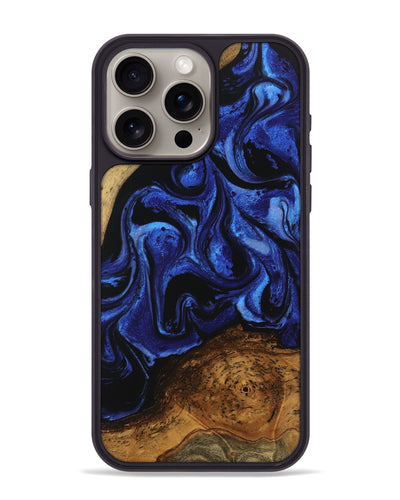 iPhone 15 Pro Max Wood Phone Case - Wendell (Blue, 746447)