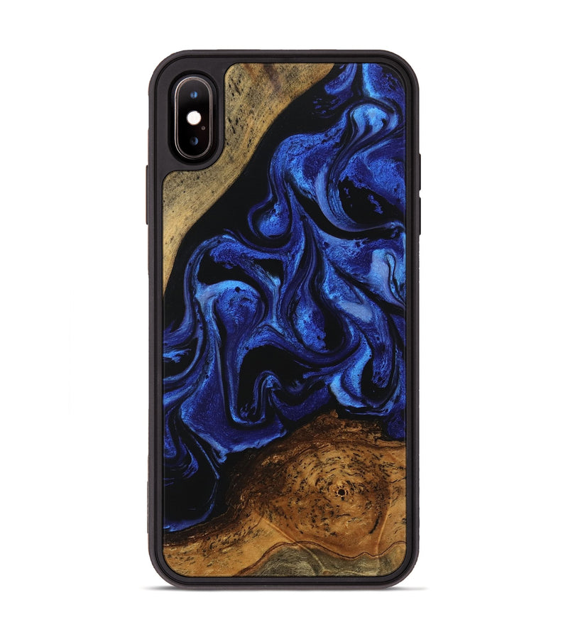 iPhone Xs Max Wood Phone Case - Wendell (Blue, 746447)